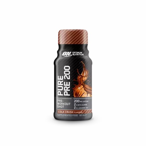 Optimum Nutrition Pure Pre 200 Pre-Workout Shot Cola 60ml (12 shots) Mexico | 409327PUQ