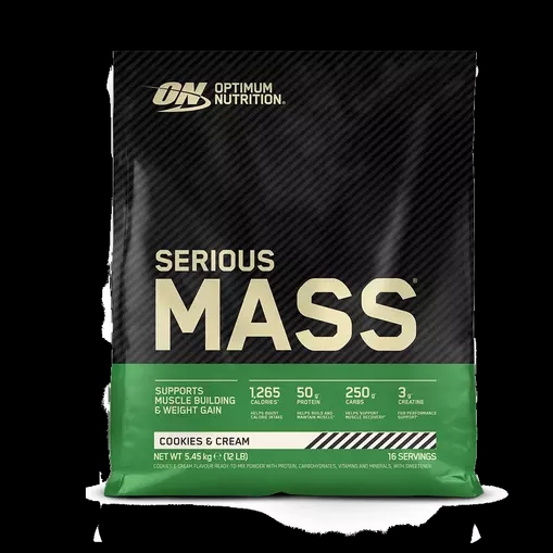 Optimum Nutrition Serious Mass Cookies & Cream 5.45 kg (16 Servings) Mexico | 987215BOD